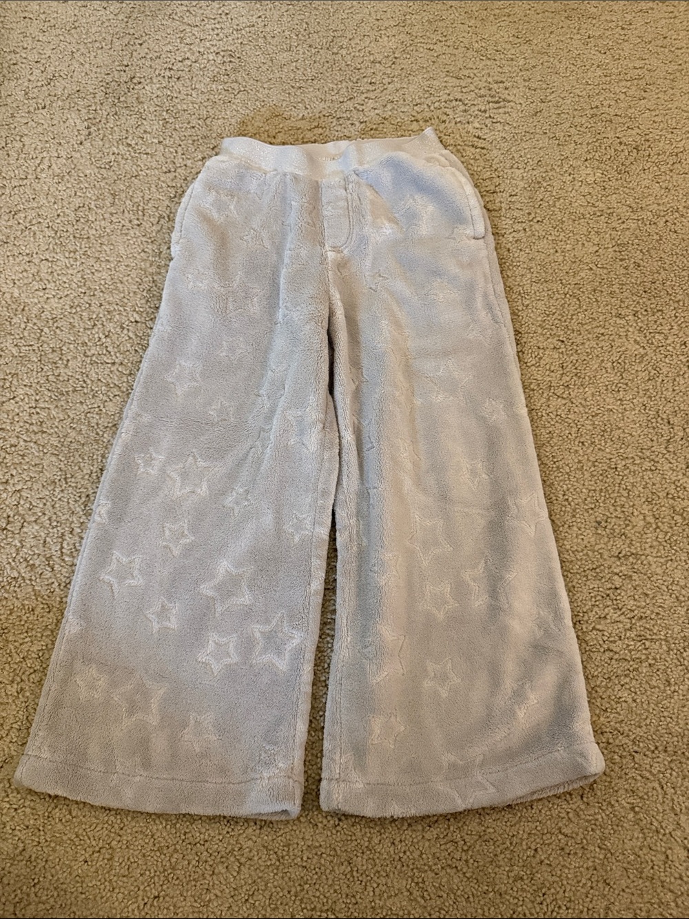 GAP kids fuzzy star pajama pants